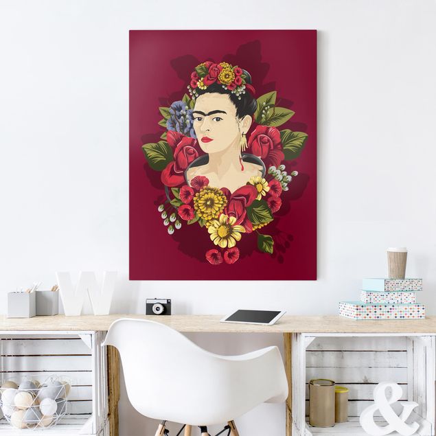 Telas decorativas rosas Frida Kahlo - Roses