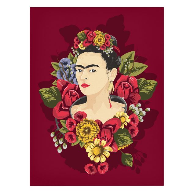 quadros flores Frida Kahlo - Roses