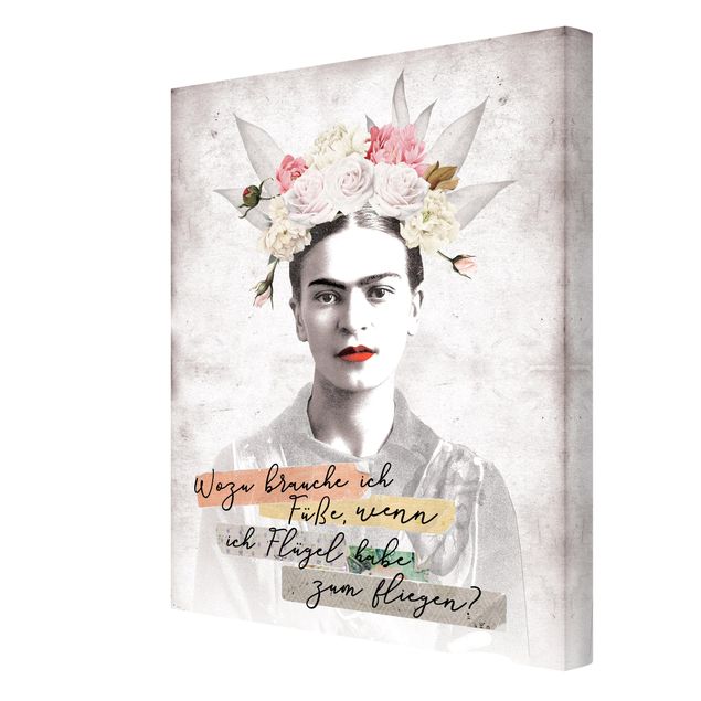 decoração quadros Frida Kahlo - A quote