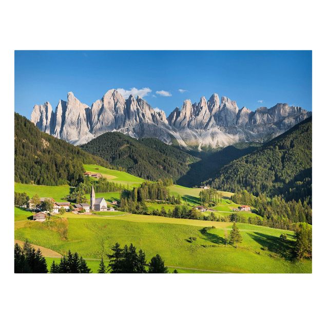 quadro com paisagens Odle In South Tyrol