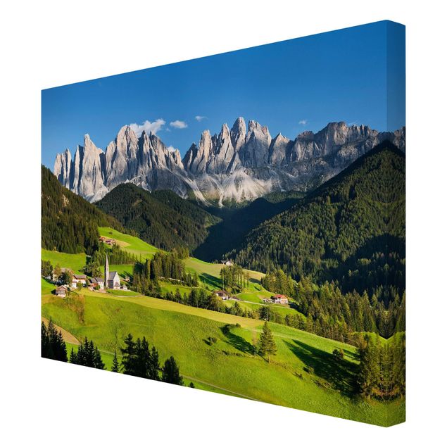 Telas decorativas paisagens Odle In South Tyrol