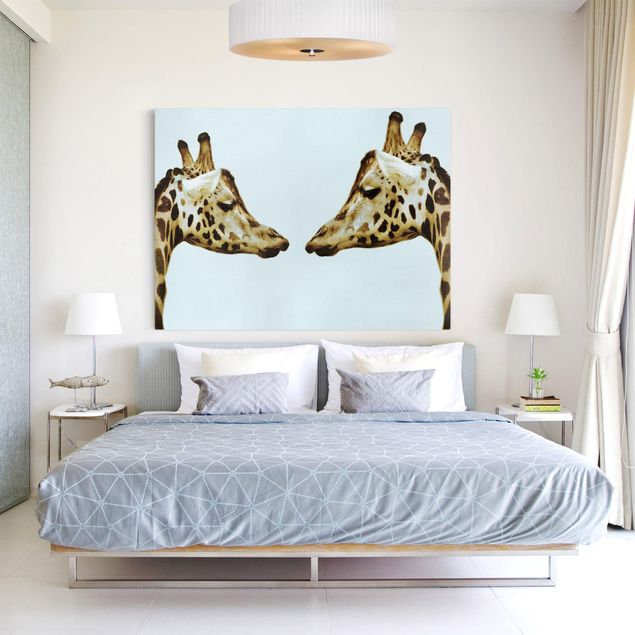 Quadros girafas Giraffes In Love