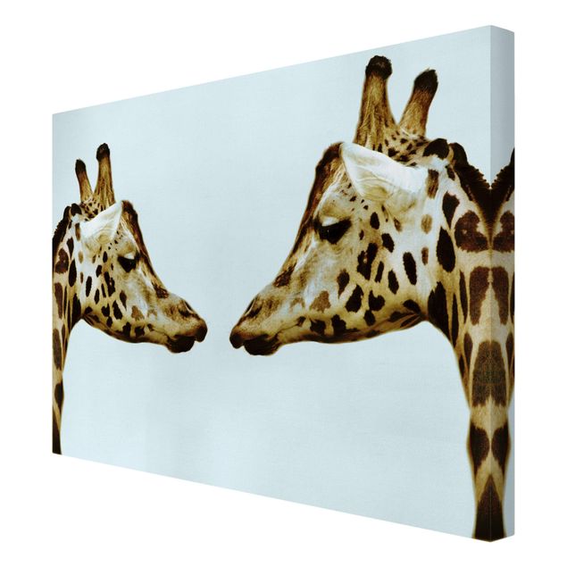 quadros modernos para quarto de casal Giraffes In Love