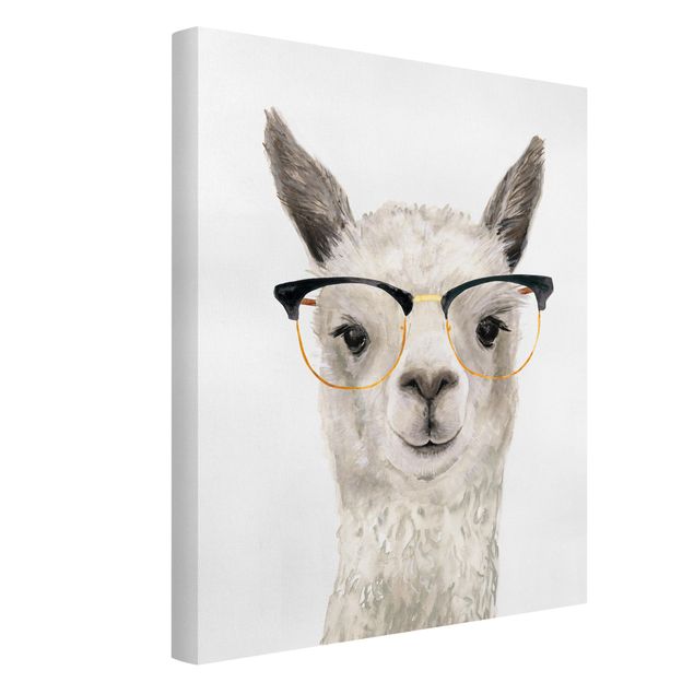 quadros modernos para quarto de casal Hip Lama With Glasses I