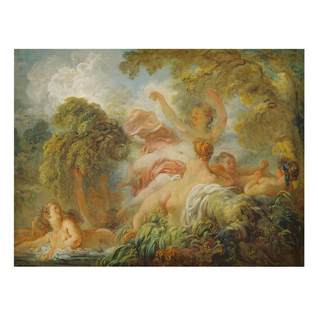 Quadros famosos Jean Honoré Fragonard - Bathing Girls