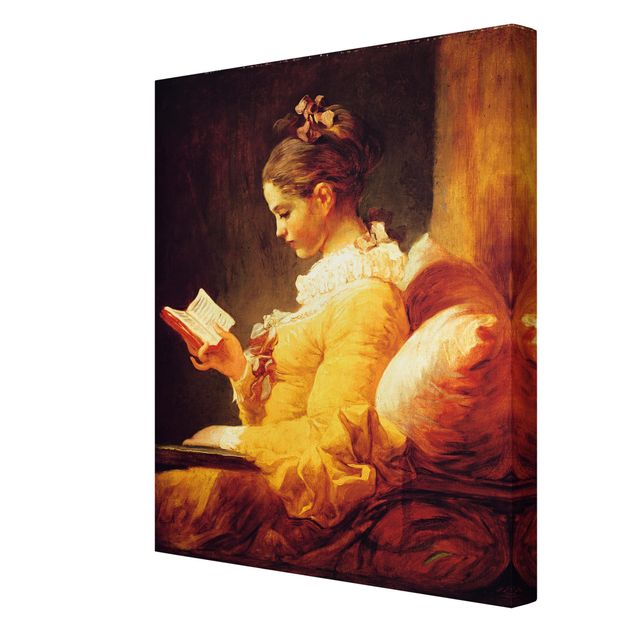 Quadros retratos Jean Honoré Fragonard - Young Girl Reading