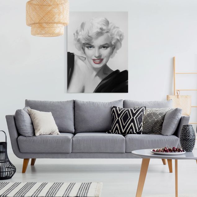 Telas decorativas vintage Marilyn On Sofa