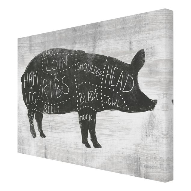 Quadros decorativos Butcher Board - Pig