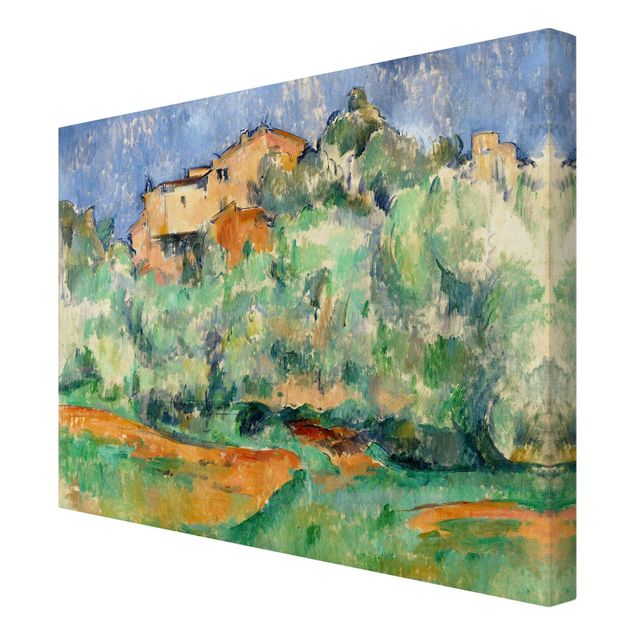 Telas decorativas réplicas de quadros famosos Paul Cézanne - House And Dovecote At Bellevue