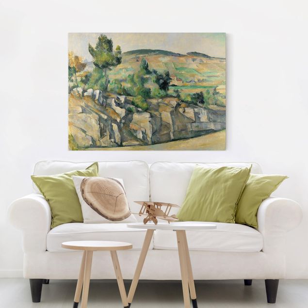 Telas decorativas montanhas Paul Cézanne - Hillside In Provence