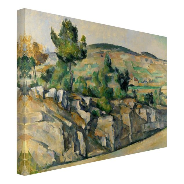 Quadros movimento artístico Pós-impressionismo Paul Cézanne - Hillside In Provence