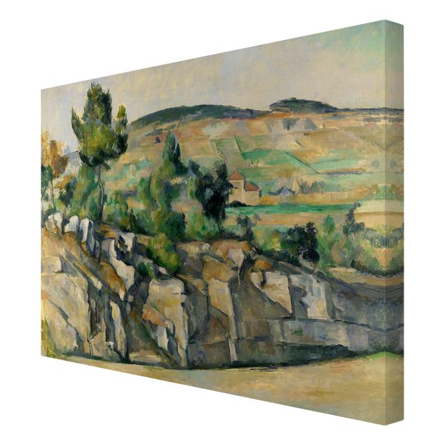 Quadros montanhas Paul Cézanne - Hillside In Provence