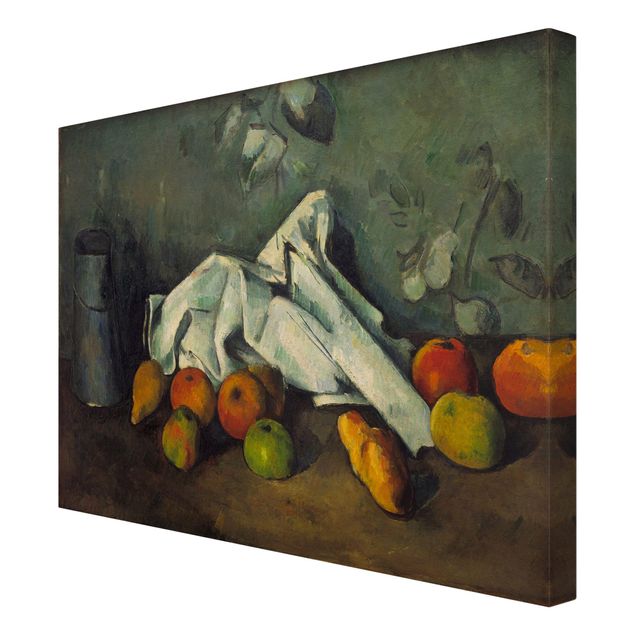 Quadros famosos Paul Cézanne - Still Life With Milk Can And Apples