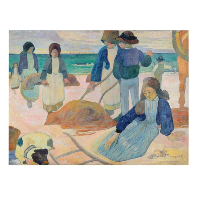 Telas decorativas réplicas de quadros famosos Paul Gauguin - The Kelp Gatherers (Ii)