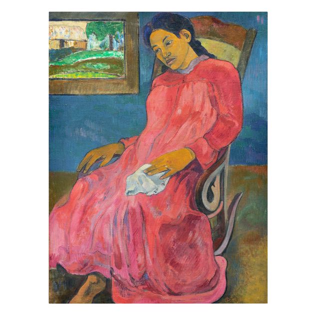 Quadros famosos Paul Gauguin - Faaturuma (Melancholic)