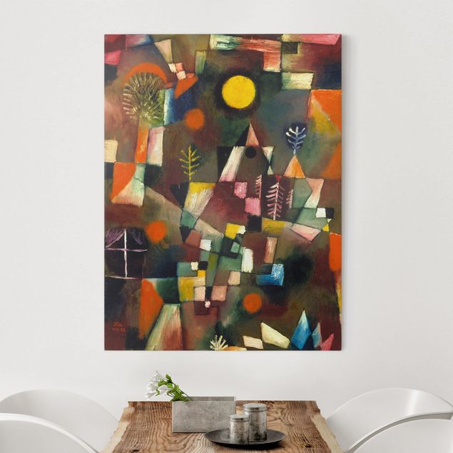decoraçao para parede de cozinha Paul Klee - The Full Moon