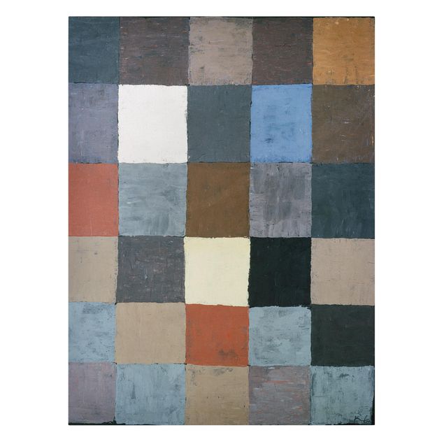 Quadros famosos Paul Klee - Color Chart (on Gray)