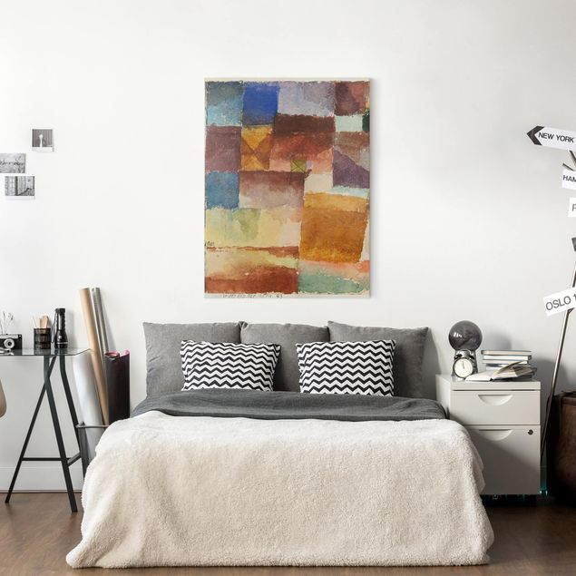 Telas decorativas réplicas de quadros famosos Paul Klee - In the Wasteland