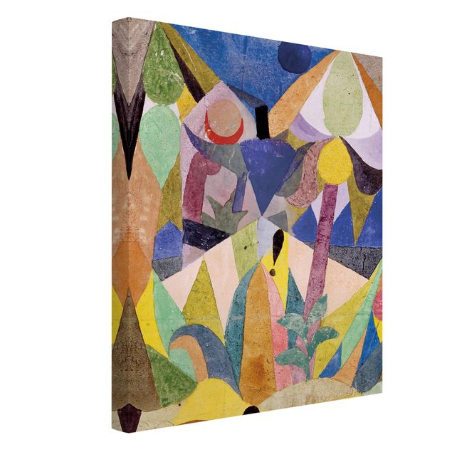 telas decorativas para sala de jantar Paul Klee - Mild tropical Landscape