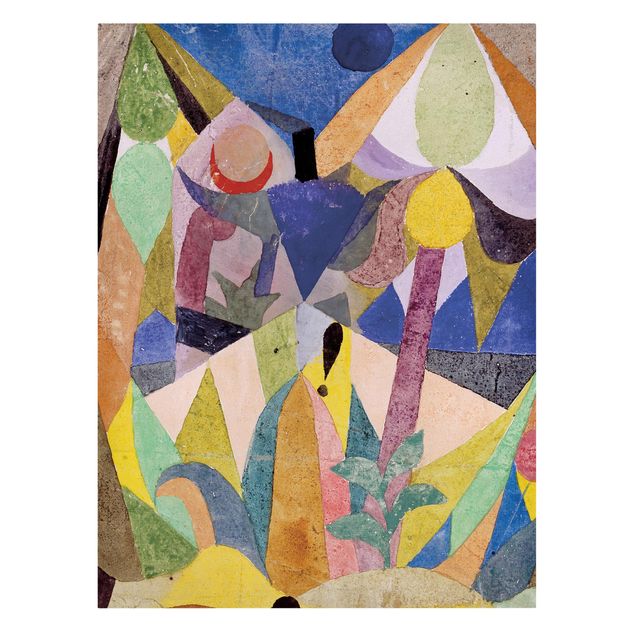 Telas decorativas cidades e paisagens urbanas Paul Klee - Mild tropical Landscape