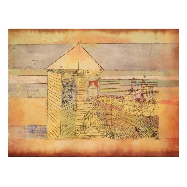 Telas decorativas abstratas Paul Klee - Wonderful Landing, Or '112!'