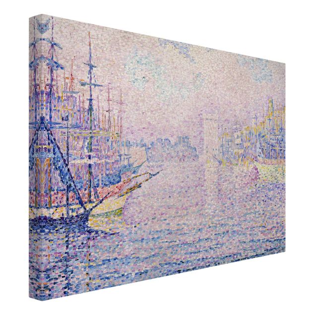 Quadros por movimento artístico Paul Signac - The Port Of Marseille, Morning Mist
