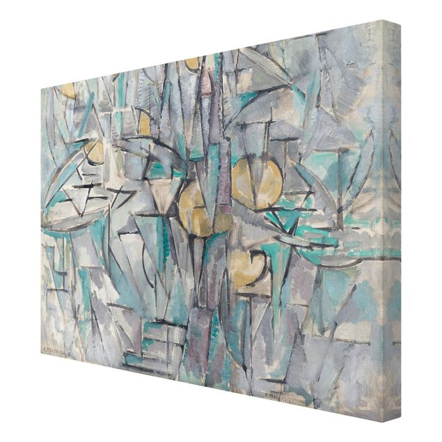 Telas decorativas abstratas Piet Mondrian - Composition X