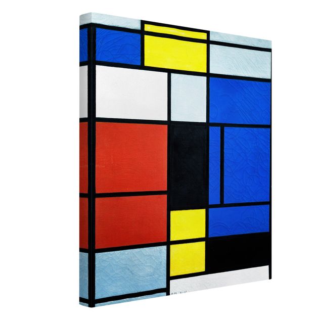 Telas decorativas réplicas de quadros famosos Piet Mondrian - Tableau No. 1