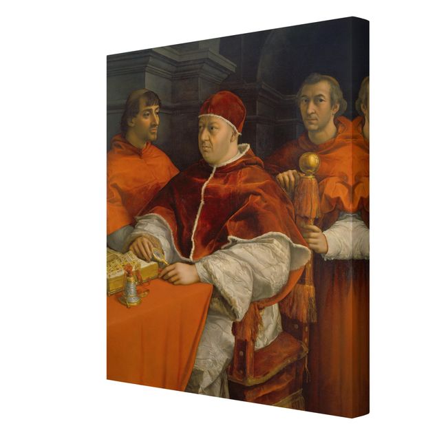 Quadros famosos Raffael - Portrait of Pope Leo X