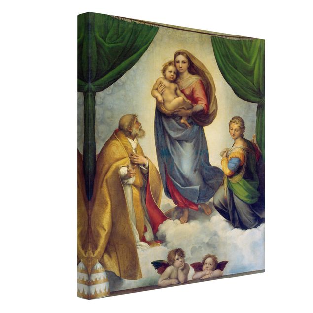 Telas decorativas réplicas de quadros famosos Raffael - The Sistine Madonna