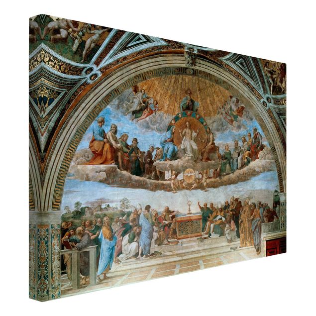 Telas decorativas réplicas de quadros famosos Raffael - Disputation Of The Holy Sacrament