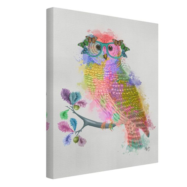 quadro animal Rainbow Splash Owl