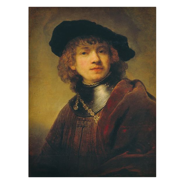 Telas decorativas réplicas de quadros famosos Rembrandt van Rijn - Self-Portrait
