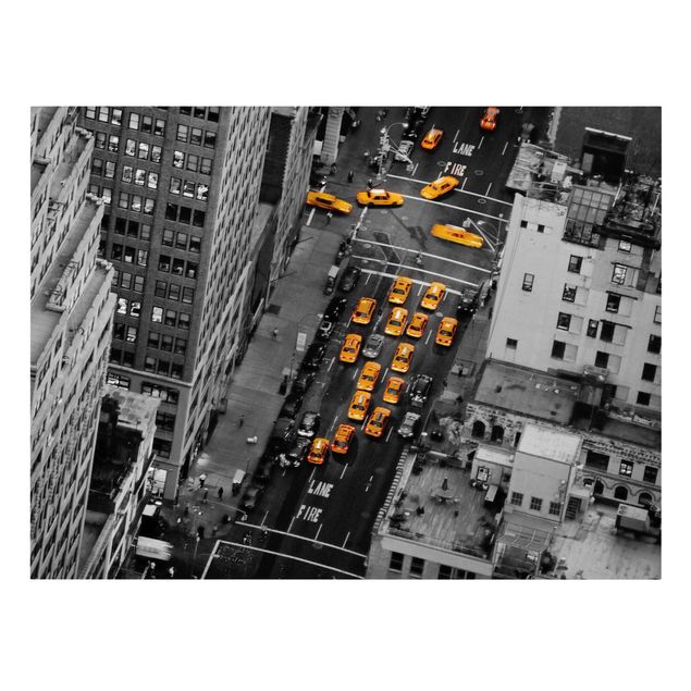Telas decorativas cidades e paisagens urbanas Taxi Lights Manhattan