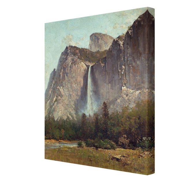 quadro com paisagens Thomas Hill - Bridal Veil Falls - Yosemite Valley