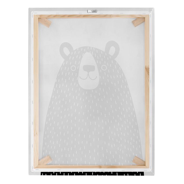 quadros para parede Zoo With Patterns - Bear