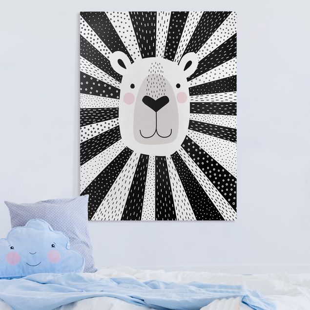 Decoração para quarto infantil Zoo With Patterns - Lion