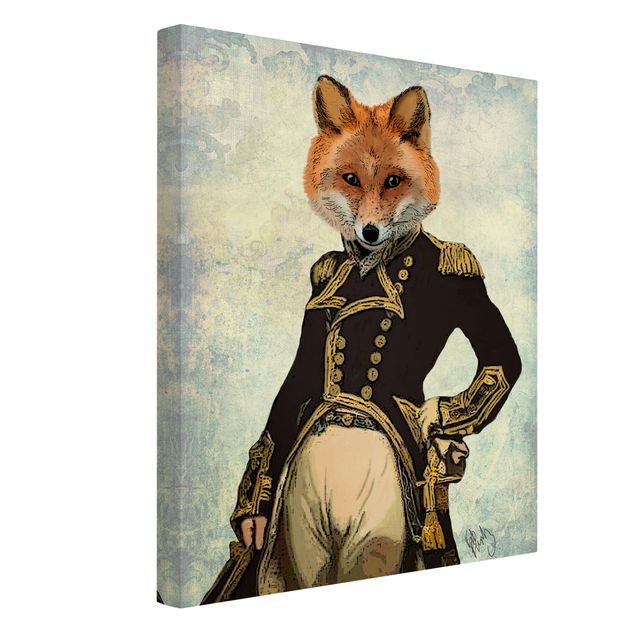quadros decorativos para sala modernos Animal Portrait - Fox Admiral