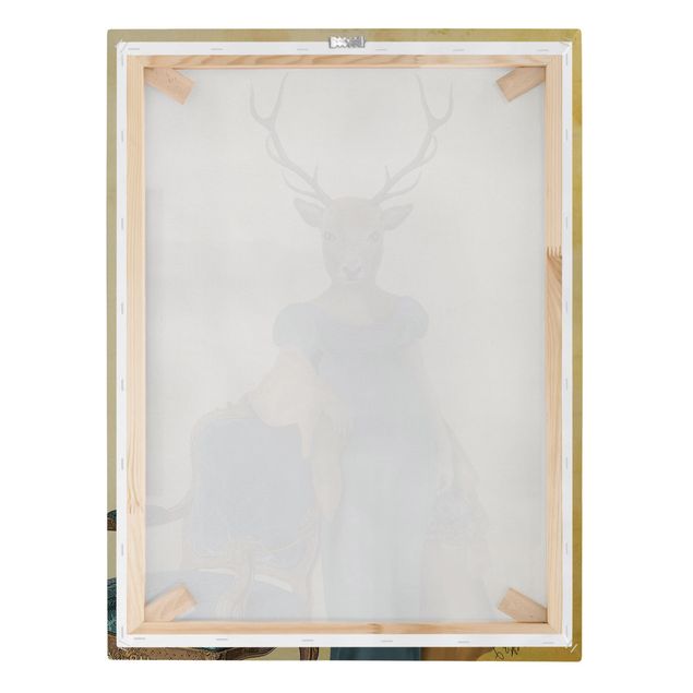 quadros para parede Animal Portrait - Deer Lady
