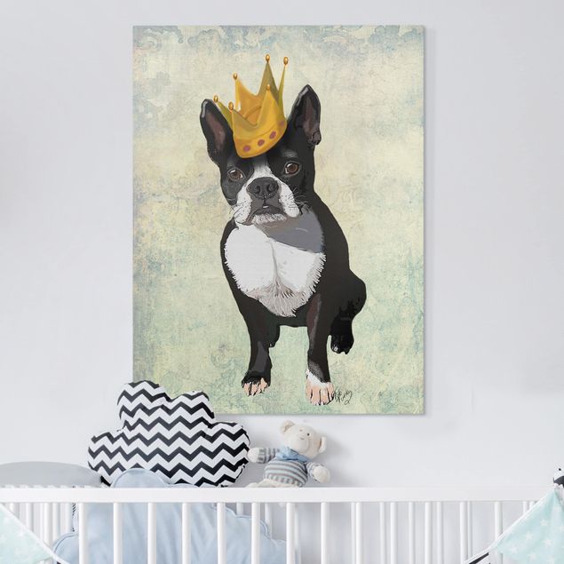Telas decorativas cães Animal Portrait - Terrier King