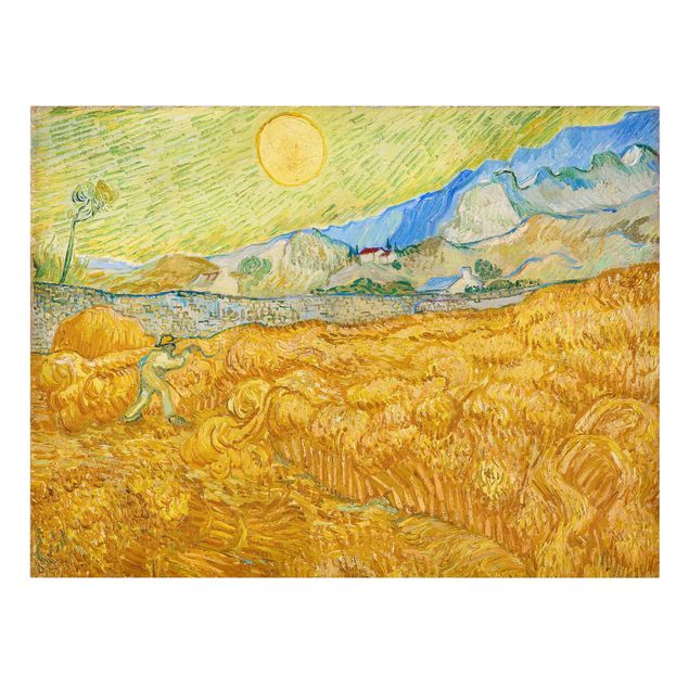 Quadros por movimento artístico Vincent Van Gogh - The Harvest, The Grain Field