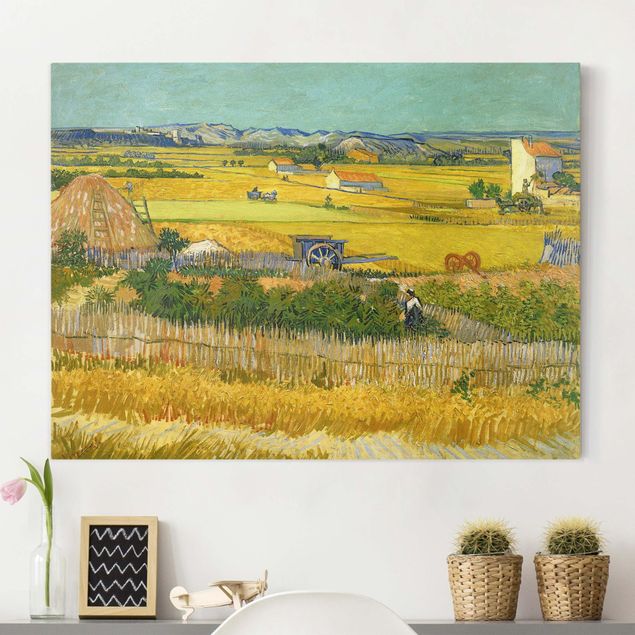 decoraçao para parede de cozinha Vincent Van Gogh - The Harvest