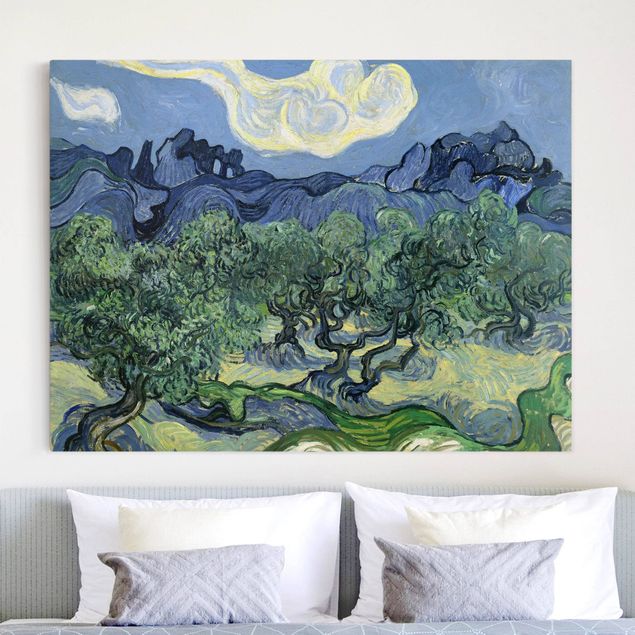 decoraçao para parede de cozinha Vincent Van Gogh - Olive Trees