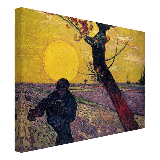 Quadros movimento artístico Pós-impressionismo Vincent Van Gogh - Sower With Setting Sun