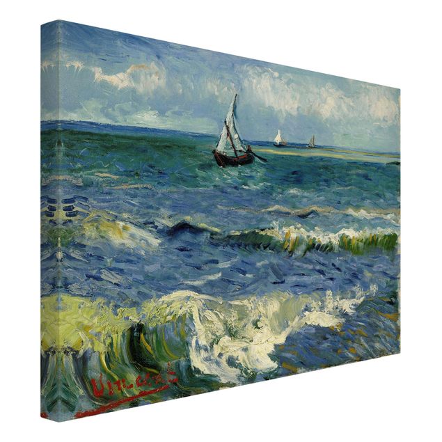 Quadros movimento artístico Pós-impressionismo Vincent Van Gogh - Seascape Near Les Saintes-Maries-De-La-Mer
