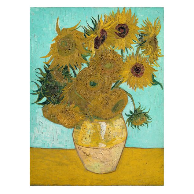 Telas decorativas girassóis Vincent van Gogh - Sunflowers