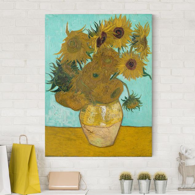 Quadros girassóis Vincent van Gogh - Sunflowers