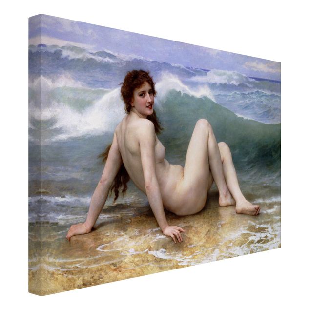 Quadros praia William Adolphe Bouguereau - The Wave