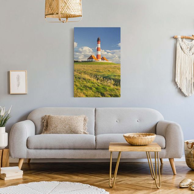 quadros de paisagens Lighthouse In Schleswig-Holstein