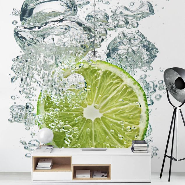 Mural de parede Lime Bubbles